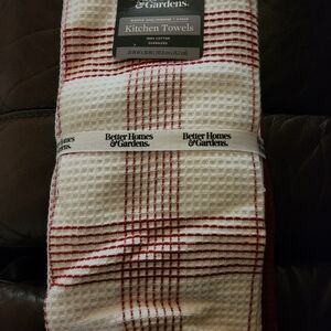 Better Homes And Gardens Red and White Kitchen Towels